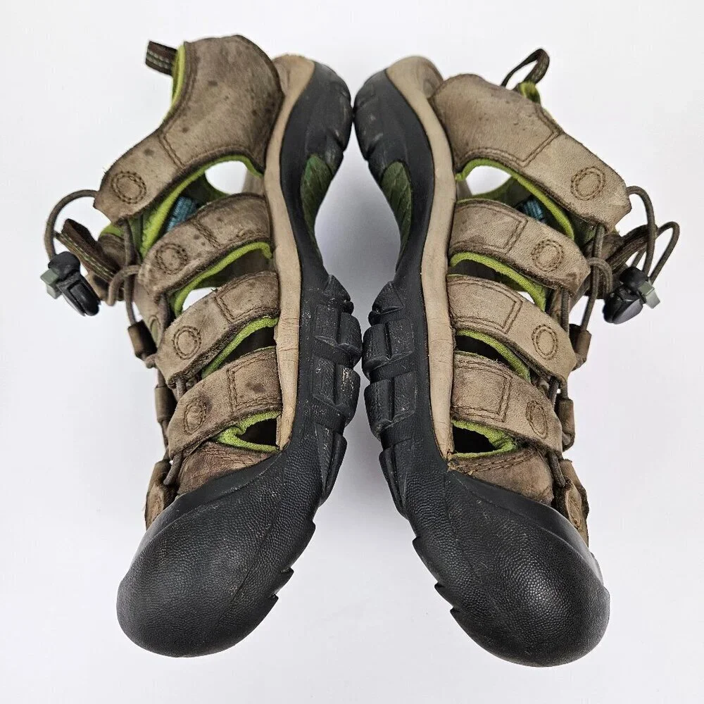 Keen Newport Waterproof Leather Sandal Tan/Green1001901